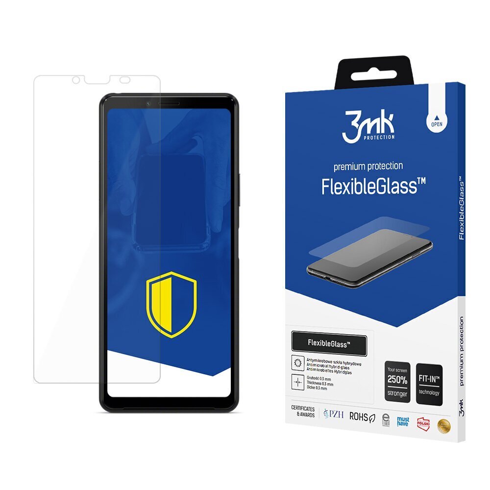 3mk Flexible Glass Premium Protection Sony Xperia 10 II kaina ir informacija | Apsauginės plėvelės telefonams | pigu.lt