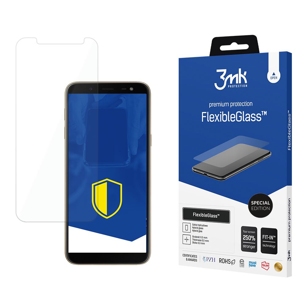 3mk Flexible Glass Premium Protection Samsung Galaxy J6 2018 kaina ir informacija | Apsauginės plėvelės telefonams | pigu.lt