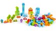 Mediniai statybiniai blokeliai- miestas, 100 vnt цена и информация | Lavinamieji žaislai | pigu.lt