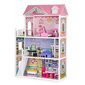Medinis lėlių namelis su baldais Ecotoys, XXL kaina ir informacija | Žaislai mergaitėms | pigu.lt