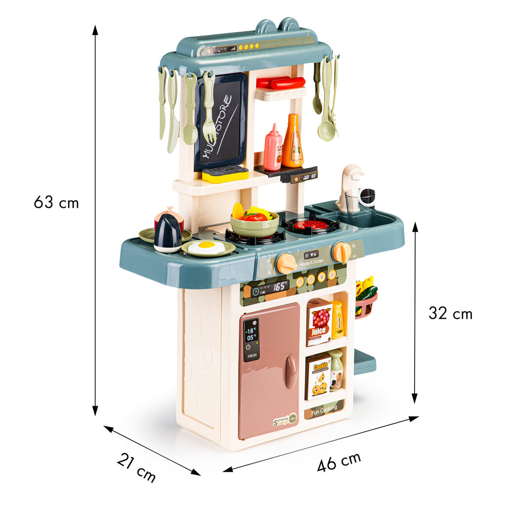 Žaislinė virtuvė Multistore, su priedais ir garsais kaina ir informacija | Žaislai mergaitėms | pigu.lt