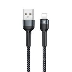 Кабель Remax USB - Lightning для зарядки и передачи данных 2,4 А 1 м черный (RC-124i черный) цена и информация | Кабели для телефонов | pigu.lt