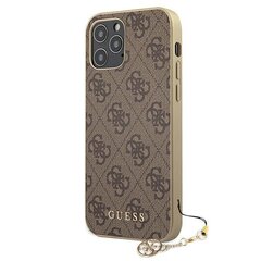 Чехол Guess GUHCP12MGF4GBR для iPhone 12/12 Pro, коричневый цена и информация | Чехлы для телефонов | pigu.lt