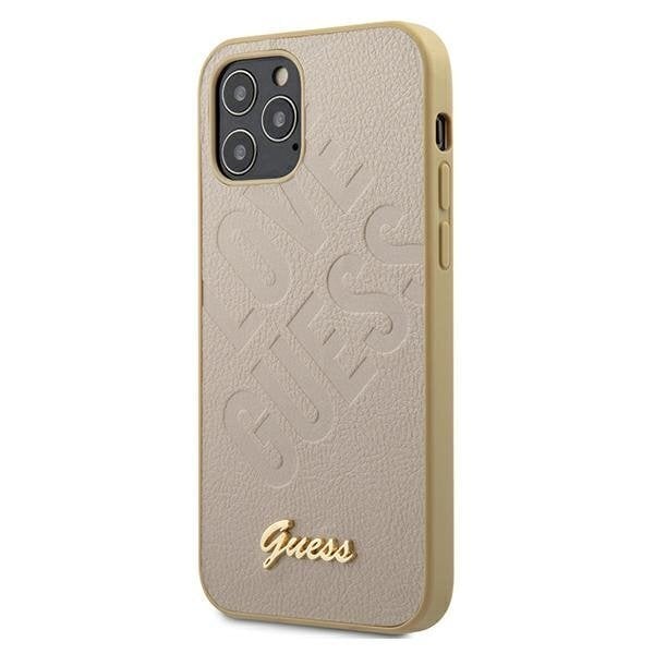 Dėklas Guess skirtas iPhone 12 mini (5.4'), ruda цена и информация | Telefono dėklai | pigu.lt