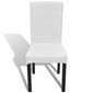 6 tamprūs kėdžių užvalkalai, tiesūs, balti kaina ir informacija | Baldų užvalkalai | pigu.lt