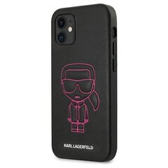 Karl Lagerfeld KLHCP12SPCUIKPI для iPhone 12 Mini 5,4", черный цена и информация | Чехлы для телефонов | pigu.lt