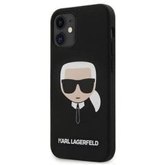 Karl Lagerfeld KLHCP12SSLKHBK Head чехол для Apple iPhone 12 Mini, черный цена и информация | Чехлы для телефонов | pigu.lt
