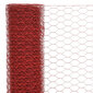 Vielos tinklas su PVC danga, raudonas, 25x0,75m цена и информация | Tvoros ir jų priedai | pigu.lt