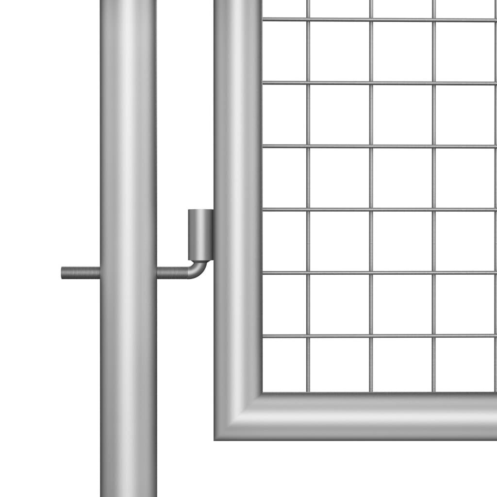 Sodo vartai, sidabrinės sp., 415x125cm, galvanizuotas plienas kaina ir informacija | Tvoros ir jų priedai | pigu.lt