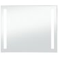 Sieninis vonios kambario veidrodis su LED, 80x60cm, kaina ir informacija | Veidrodžiai | pigu.lt