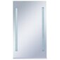 Sieninis vonios kambario LED veidrodis su lentyna, 60x100cm, цена и информация | Veidrodžiai | pigu.lt
