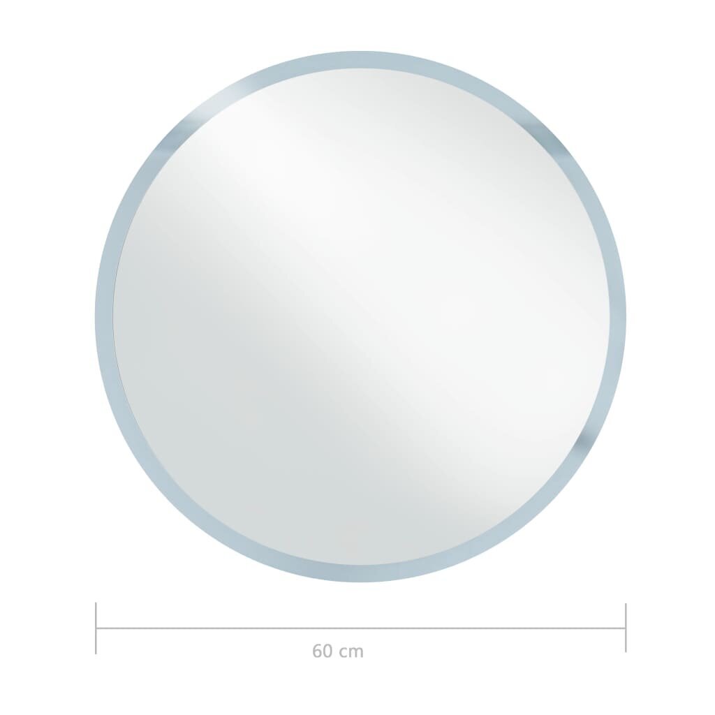 Vonios kambario veidrodis, 60 cm цена и информация | Veidrodžiai | pigu.lt