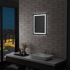 Vonios kambario veidrodis su LED ir liečiamu jutikliu, 50x60 cm цена и информация | Зеркала | pigu.lt