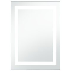 Vonios kambario veidrodis su LED ir liečiamu jutikliu, 60x100 cm, pilkas kaina ir informacija | Veidrodžiai | pigu.lt
