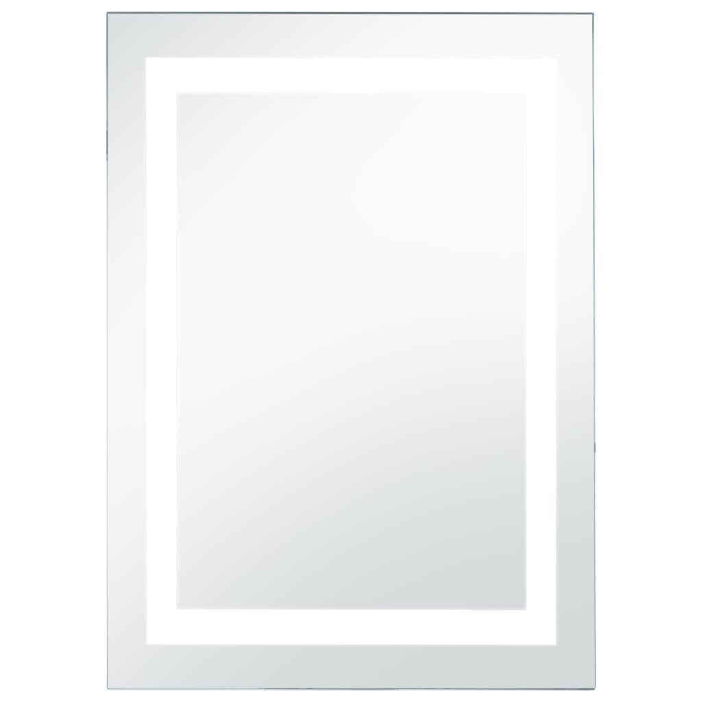 Vonios kambario veidrodis su LED ir liečiamu jutikliu, 60x100 cm, pilkas цена и информация | Veidrodžiai | pigu.lt