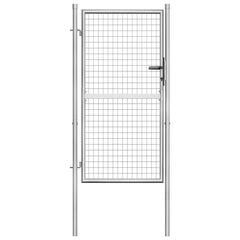 Sodo vartai, sidabrinės sp., 105x200cm, galvanizuotas plienas цена и информация | Заборы и принадлежности к ним | pigu.lt