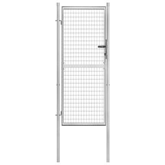 Sodo vartai, sidabrinės sp., 105x250cm, galvanizuotas plienas цена и информация | Заборы и принадлежности к ним | pigu.lt