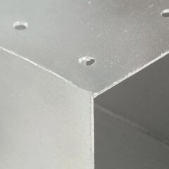 Stulpo sujungimas, 91x91mm, galvanizuotas metalas, X formos kaina ir informacija | Tvoros ir jų priedai | pigu.lt