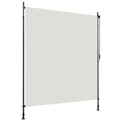 Lauko roletas, kreminės spalvos, 200x270cm цена и информация | Рулонные шторы | pigu.lt