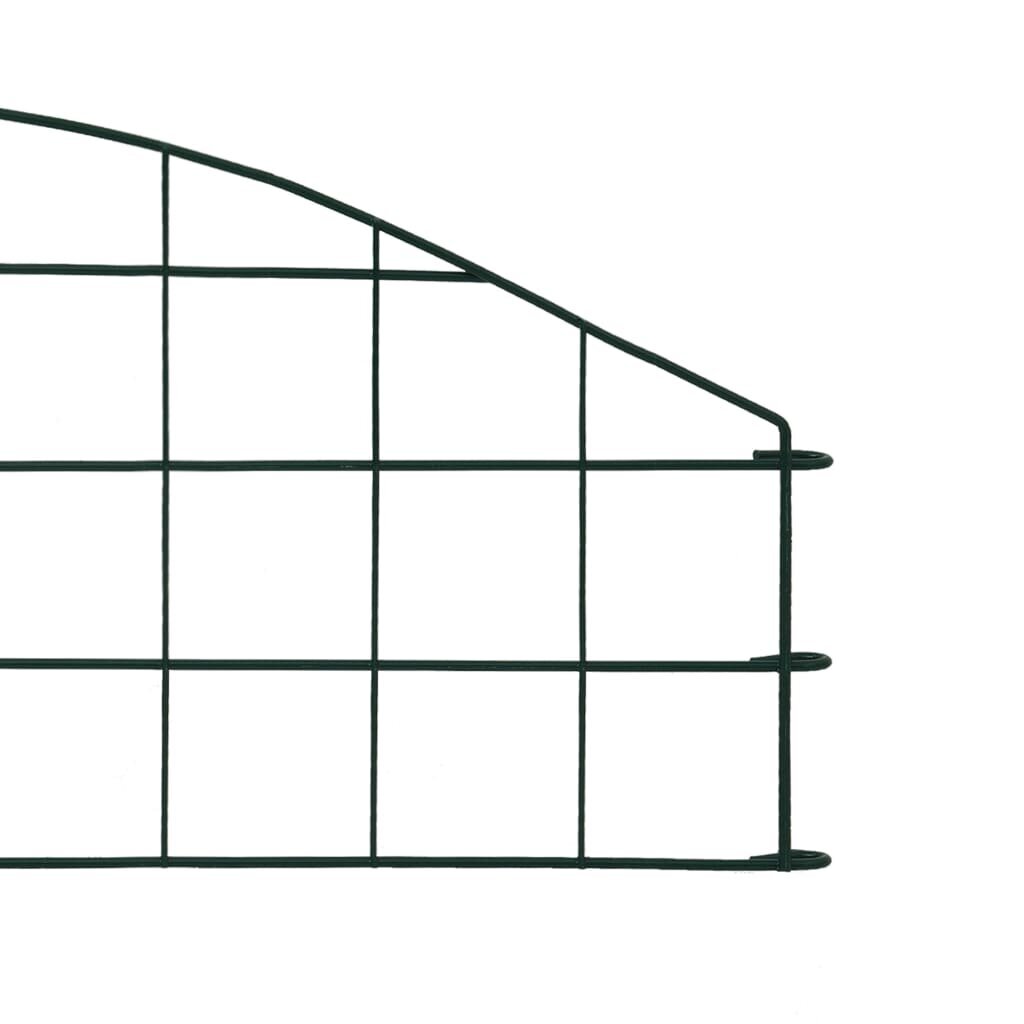 Tvoros rinkinys tvenkiniui, žalias, 77,3x26cm, arkinis viršus kaina ir informacija | Tvoros ir jų priedai | pigu.lt