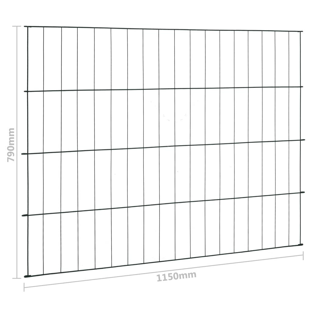 Tvoros rinkinys tvenkiniui, žalias, 115x79cm kaina ir informacija | Tvoros ir jų priedai | pigu.lt