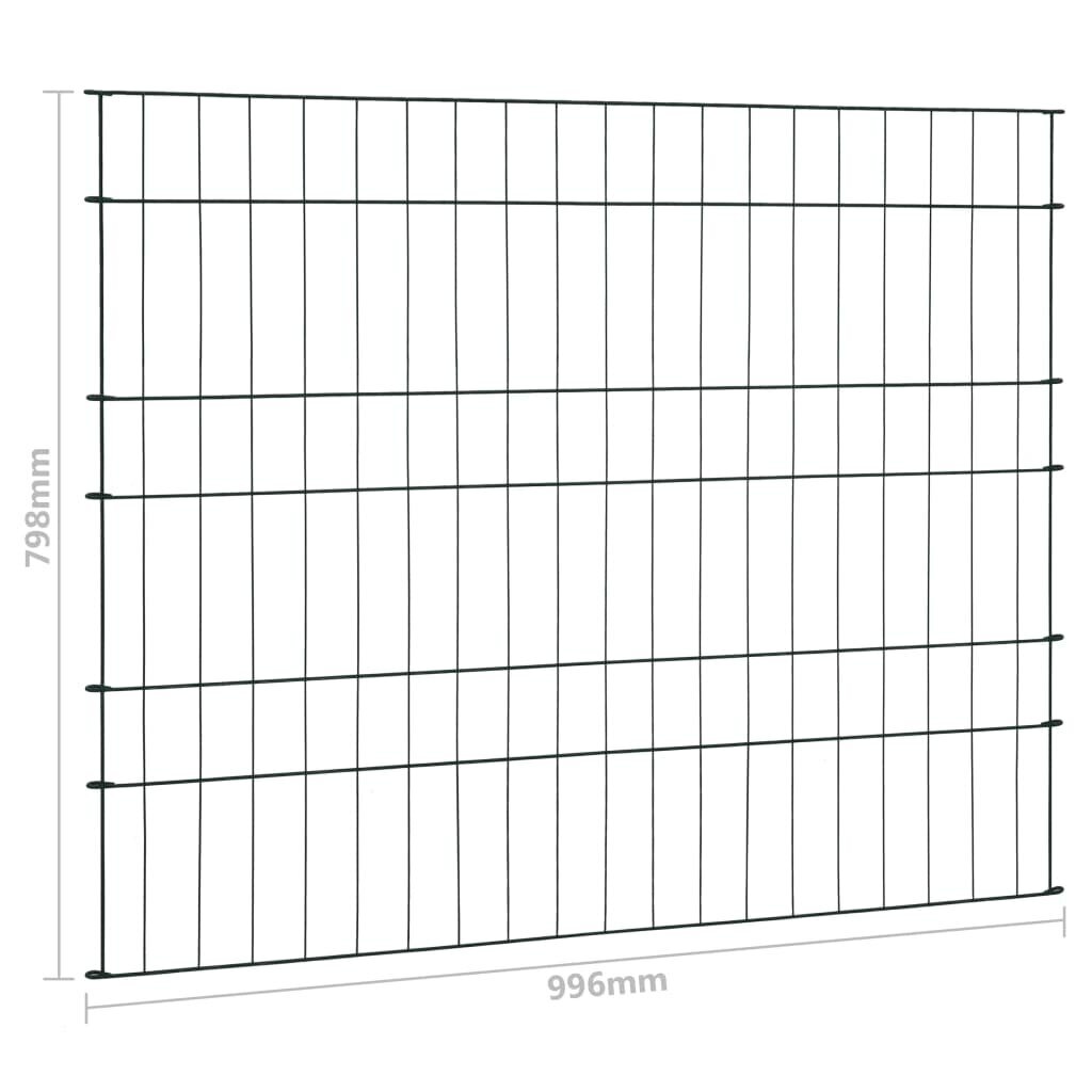 Tvoros rinkinys tvenkiniui, žalios spalvos, 99,6x79,8cm kaina ir informacija | Tvoros ir jų priedai | pigu.lt