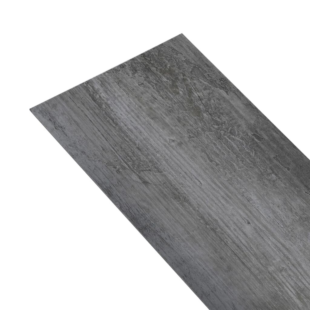 Grindų plokštės, PVC, 5,26m², pilkos цена и информация | Laminuotos grindys | pigu.lt