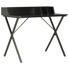 Rašomasis stalas, 80x50x84cm, juodas цена и информация | Компьютерные, письменные столы | pigu.lt