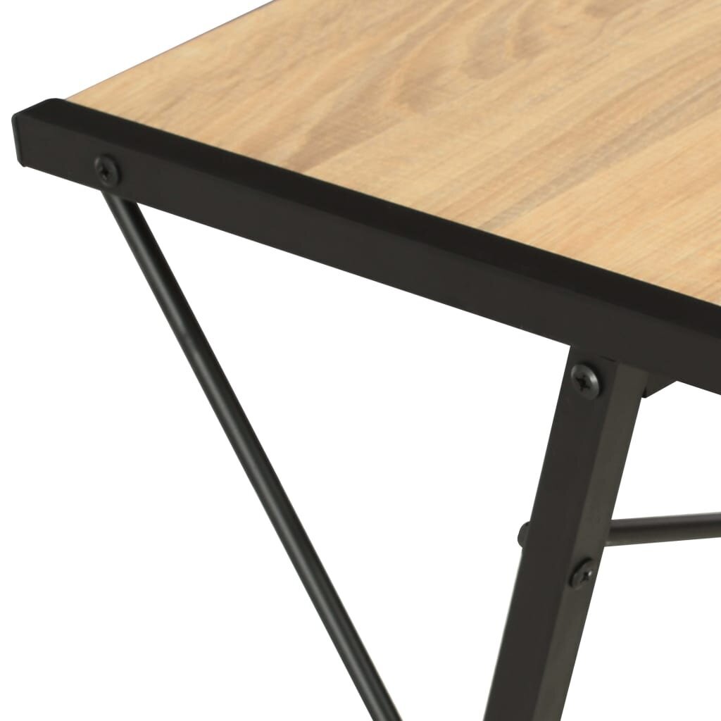 Rašomasis stalas VidaXL, 116x50x93 cm, juodas kaina ir informacija | Kompiuteriniai, rašomieji stalai | pigu.lt