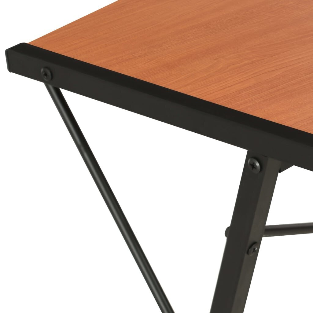 Rašomasis stalas VidaXL, 116x50x93 cm, juodas kaina ir informacija | Kompiuteriniai, rašomieji stalai | pigu.lt