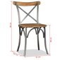 Valgomojo kėdės, 2vnt., mango medienos masyvas kaina ir informacija | Virtuvės ir valgomojo kėdės | pigu.lt