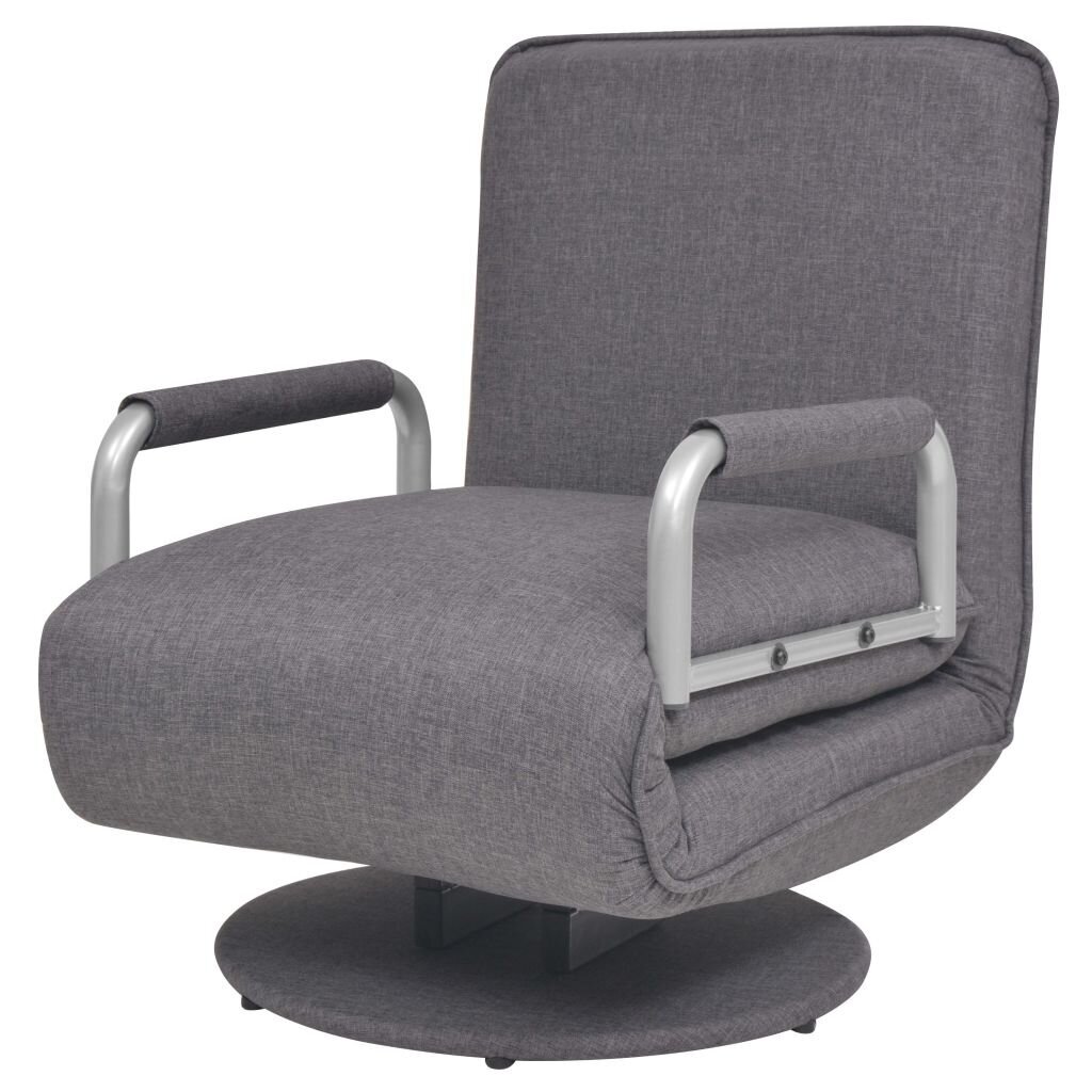 Supamoji kėdė ir sofa-lova, pilka kaina ir informacija | Svetainės foteliai | pigu.lt