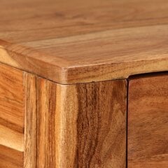 Konsolinis staliukas vidaXL, masyvi mediena, 118x30x80cm kaina ir informacija | Stalai-konsolės | pigu.lt