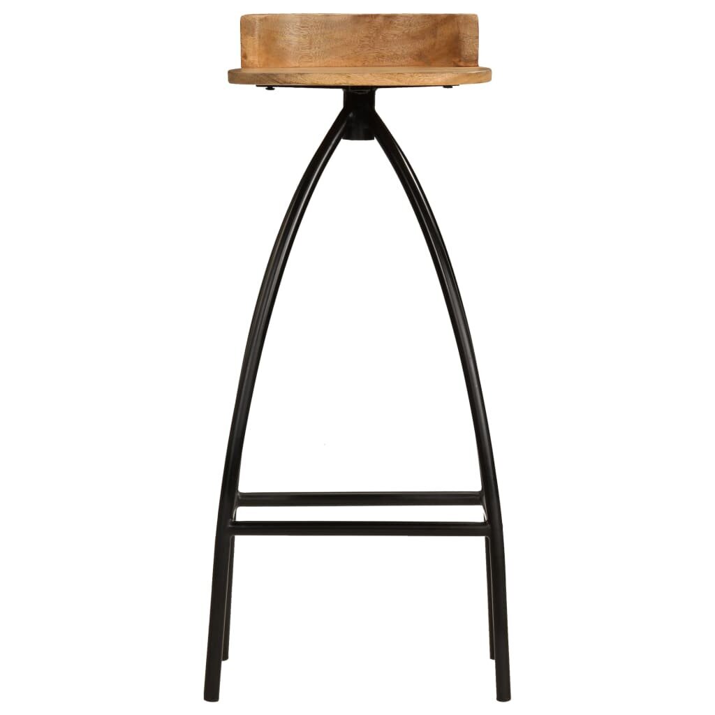 Baro kėdės, 2 vnt, rudos kaina ir informacija | Virtuvės ir valgomojo kėdės | pigu.lt