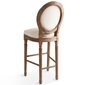 Baro kėdės, 2 vnt, baltos kaina ir informacija | Virtuvės ir valgomojo kėdės | pigu.lt