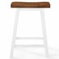 Baro taburetės 60x45x23 cm balta - ruda kaina ir informacija | Virtuvės ir valgomojo kėdės | pigu.lt