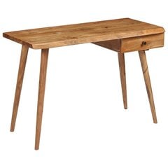 Rašomasis stalas, 110x50x76 cm, rudas kaina ir informacija | Kompiuteriniai, rašomieji stalai | pigu.lt