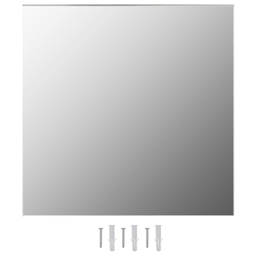 Sieninis veidrodis, 60x60cm, kvadratinis, stiklas цена и информация | Veidrodžiai | pigu.lt