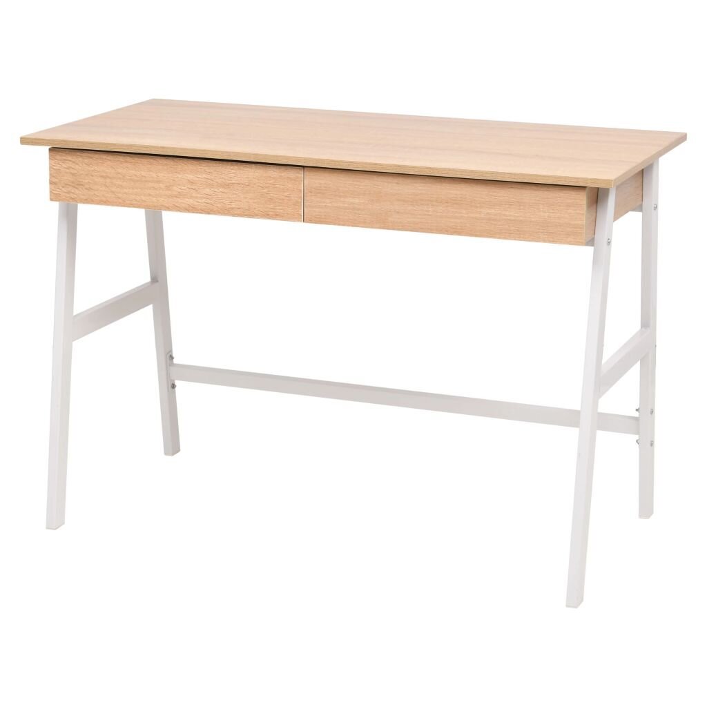 Rašomasis stalas, 110x55x75 cm, ąžuolo kaina ir informacija | Kompiuteriniai, rašomieji stalai | pigu.lt