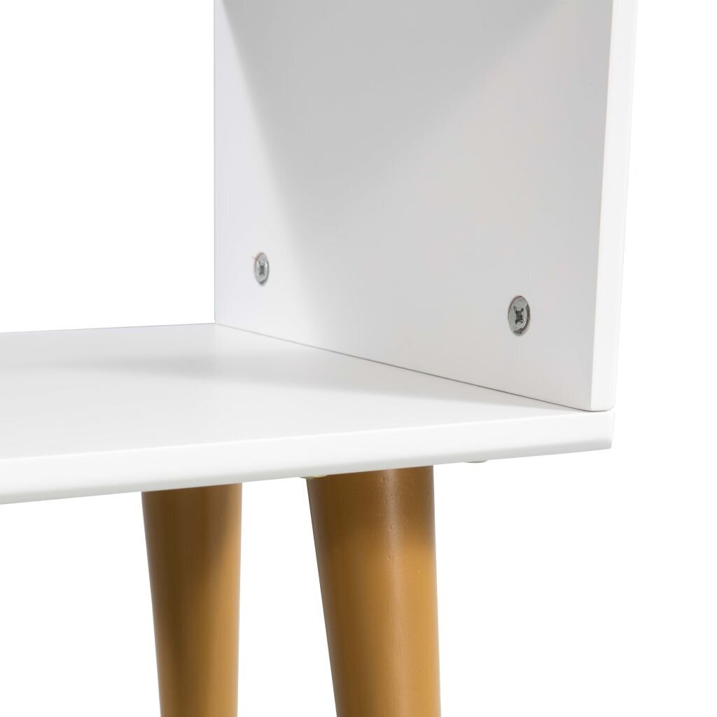 Naktiniai staliukai 40x30x45 cm balti kaina ir informacija | Spintelės prie lovos | pigu.lt