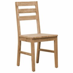 Valgomojo kėdės, 2 vnt., akacijos medienos masyvas цена и информация | Стулья для кухни и столовой | pigu.lt