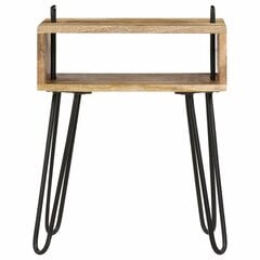 Naktinis staliukas, 40x34x47 cm, mango medienos masyvas, kaina ir informacija | Spintelės prie lovos | pigu.lt