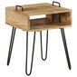 Naktinis staliukas, 40x34x47 cm, mango medienos masyvas, kaina ir informacija | Spintelės prie lovos | pigu.lt