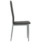 Valgomojo kėdės, 2vnt., pilkos, dirbtinė oda kaina ir informacija | Virtuvės ir valgomojo kėdės | pigu.lt