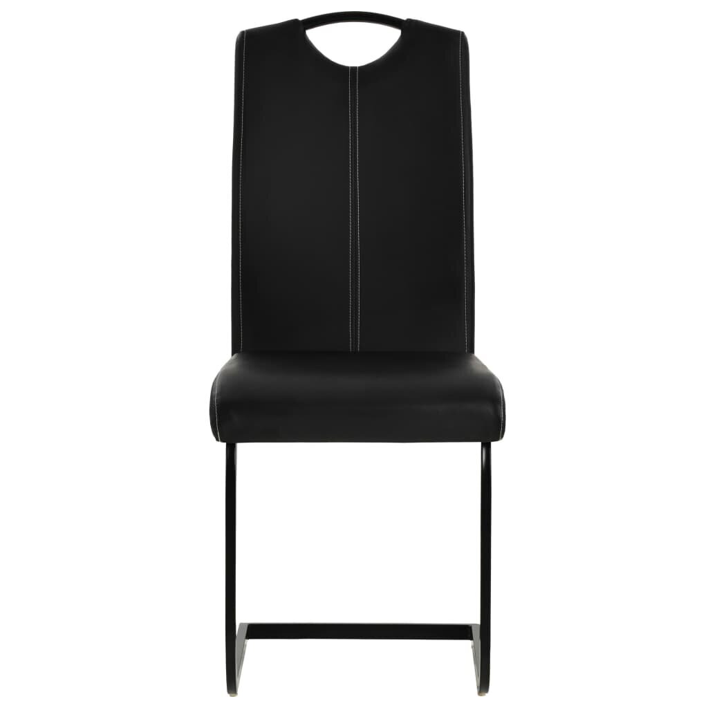 Gembinės valgomojo kėdės, 2 vnt., juodos kaina ir informacija | Virtuvės ir valgomojo kėdės | pigu.lt