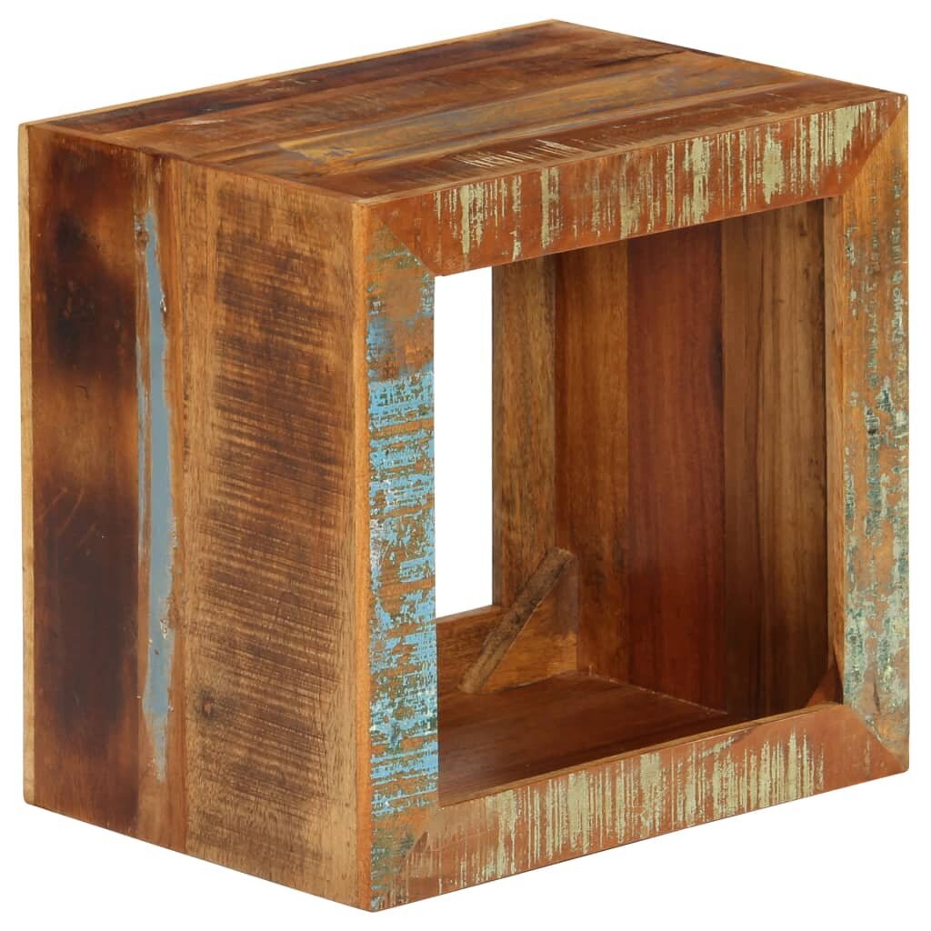 Taburetė, 40x30x40cm, perdirbtos medienos masyvas kaina ir informacija | Kavos staliukai | pigu.lt