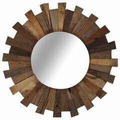 Sieninis veidrodis, 50 cm, rudas kaina ir informacija | Veidrodžiai | pigu.lt