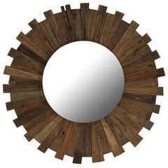 Sieninis veidrodis, 70 cm, rudas kaina ir informacija | Veidrodžiai | pigu.lt