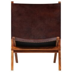 Sulankstoma poilsio kėdė, ruda kaina ir informacija | Lauko kėdės, foteliai, pufai | pigu.lt