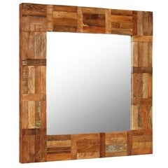 Sieninis veidrodis, 60x60cm, rudas цена и информация | Зеркала | pigu.lt